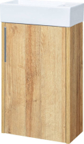 Mereo Vigo, koupelnová skříňka s keramickým umývátkem, 41 cm, dub Riviera CN341