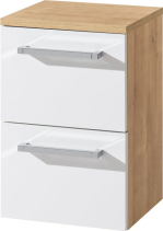 Mereo Bino koupelnová skříňka spodní 50 cm, bílá/dub CN674