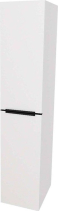 Mereo Mailo, koupelnová skříňka vysoká 170 cm, černé madlo, Multidecor, Arktická bílá CN594LPBBIAA