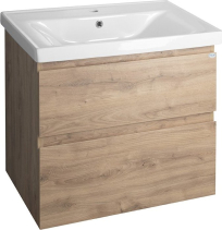 Aqualine ALTAIR umyvadlová skříňka 67x60x45cm, dub emporio AI370