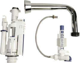 GSI CLASSIC splachovací mechanismus k WC nádržce nízké, chrom BZCR