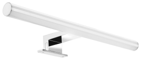 Aqualine KRONAS LED svítidlo, 6W, 230V, 400x40x100mm, IP44, plast, chrom KA400