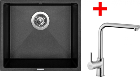 Granitový dřez Sinks FRAME 457 Metalblack+ELKA FR45774ELCL