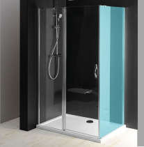 Gelco ONE sprchové dveře s pevnou částí 1100 mm, čiré sklo GO4811