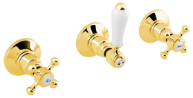 Sapho ANTEA podomítková sprchová baterie, 2 výstupy, zlato SET305-105