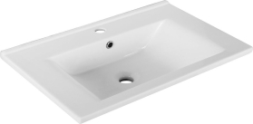Aqualine ZUNO 65 keramické umyvadlo nábytkové 65x45cm, bílá 9065