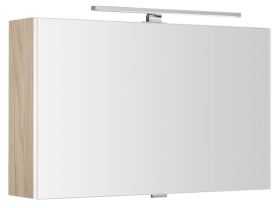 Sapho CLOE galerka s LED osvětlením 80x50x18cm, jilm bardini CE080-0013