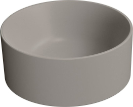GSI KUBE X keramické umývátko na desku, průměr 32cm, tortora mat 943505