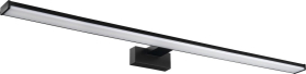 Sapho CHICAGO MAX LED svítidlo, 780x120mm, 15W, 230V, IP44, plast, černá mat AU473