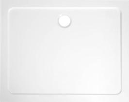 Aqualine TECMI sprchová vanička z litého mramoru, obdélník 120x80cm, bílá PQ12080