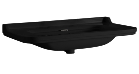 Kerasan WALDORF keramické umyvadlo 100x55cm, černá mat 4142K7