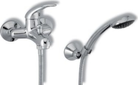 Novaservis Vanová baterie 100 mm lékařská páka Metalia 55 chrom 55024L,0