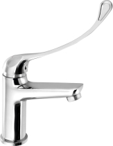 Bruckner SCHMITZ stojánková umyvadlová baterie, lékařská páka, chrom 863.004.1