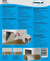 Aqualine Magnetická dvířka pod obklady 200x250 PD201