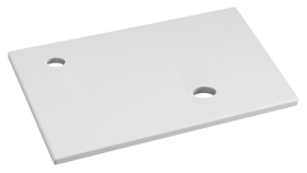 Sapho MINOR deska pod umývátko 40x22, 5cm, baterie vlevo, litý mramor, bílá MR400