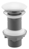 Isvea Umyvadlová výpust 5/4“, click-clack, keramická zátka, 20-70mm, bílá 38TP0161I