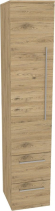 Mereo Bino, koupelnová skříňka vysoká 163 cm, levá, Multidecor, Dub San remo sand CN697DSAN