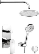 Aqualine DAPHNE podomítkový sprchový set s pákovou baterií, 2 výstupy, chrom DH943