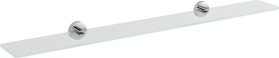 Sapho X-ROUND skleněná police 900mm, chrom/čiré sklo XR009-18