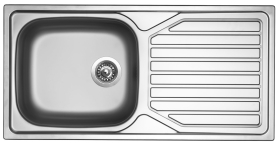 Nerezový dřez Sinks OKIO 1000 XXL V 0,6mm matný RDOKXLM1005006V