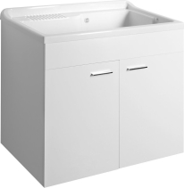 Aqualine Plastová výlevka se skříňkou 80x50 cm, včetně sifonu PI8050-1