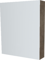 Mereo Koupelnová skříňka zrcadlová 60 cm, galerka, 1x dvířka levá, Multidecor, Beton Chicago tm šedý CN798G61BCS2