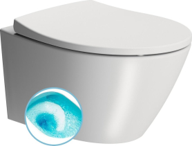 GSI MODO závěsná WC mísa, Swirlflush, 37x52cm, bílá dual-mat 981609