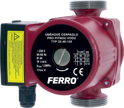 Novaservis Oběhové čerpadlo pro pitnou vodu 25-40/130mm 0203W
