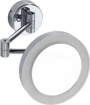 Sapho X-ROUND kosmetické zrcátko závěsné LED, Ø 200mm, chrom XR016