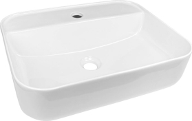 Mereo Umyvadlo na desku bez přepadu, 505x400x135 mm, keramické UC514014R