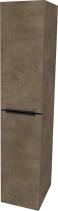 Mereo Mailo, koupelnová skříňka vysoká 170 cm, černé madlo, Multidecor, Beton Chicago tm šedý CN594LPBBCS2