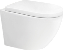 Mereo WC závěsné kapotované, Smart Flush RIMLESS, 490x370x360, keramické, vč. sedátka CSS126 VSD82T2