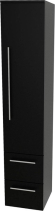 Mereo Bino, koupelnová skříňka vysoká 163 cm, pravá, Multidecor, Černá Supermat CN698CIPM