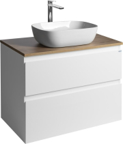 Aqualine ALTAIR skříňka s deskou 78, 5 cm, bílá/dub emporio AI280-02