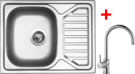 Nerezový dřez Sinks OKIO 650 V+VITALIA OK650VVICL