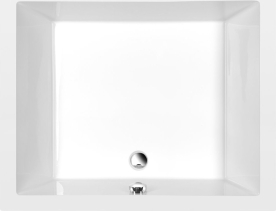 Polysan DEEP hluboká sprchová vanička s konstrukcí, obdélník 110x90x26cm, bílá 72372