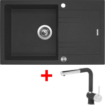 Granitový dřez Sinks LINEA 780 XC Granblack + Mix 3 P GR G4830XC