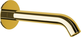 Sapho Nástěnná výtoková hubice, kulatá, 165mm, zlato BO517