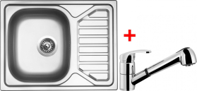 Nerezový dřez Sinks OKIO 650 V+LEGENDA S OK650VLESCL