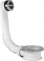 Omp Tea Umyvadlový přepad s odpadním mezikusem, mřížka ABS/chrom 247.304.0