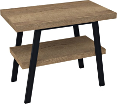 Sapho TWIGA umyvadlový stolek 80x72x50 cm, černá mat/dub Rover VC442-80-4