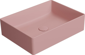 GSI KUBE X keramické umyvadlo na desku, 50x37cm, blush mat 942924