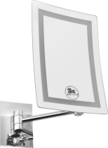 Sapho Kosmetické zrcátko závěsné LED, 160x240mm, chrom MW834