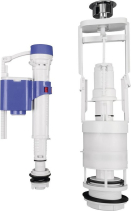 Sapho Splachovací souprava s DUAL tlačítkem, spodní napouštění 1/2", chrom SSUV12