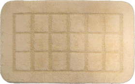 Ridder DELHI Koupelnová předložka 50x80cm s protiskluzem, 100% polyester, béžová 1712311