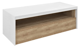 Sapho VIERA umyvadlová skříňka 120x44x50cm, bílá mat/dub Alabama VA120-2222