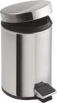 Aqualine SIMPLE LINE odpadkový koš kulatý 12l, nerez lesk 27112
