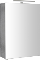 Sapho RIWA galerka s LED osvětlením, 50x70x17cm, dub stříbrný RIW050-0011