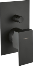 Sapho SPECTRE podomítková sprchová baterie, 2 výstupy, černá mat 1102-42B