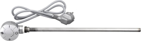 Aqualine Topná tyč s termostatem, rovný kabel, 500 W, chrom LT67445